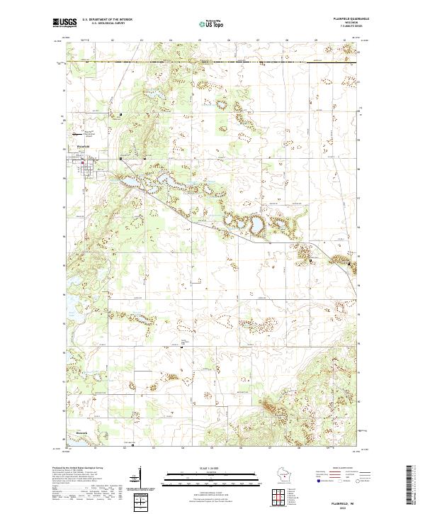 Plainfield topographic map thumbnail