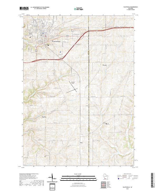 Platteville topographic map thumbnail