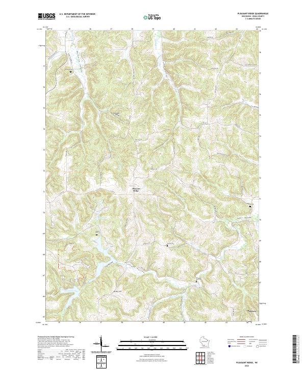 Pleasant Ridge topographic map thumbnail