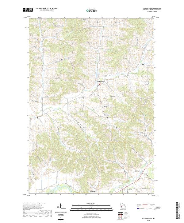 Pleasantville topographic map thumbnail