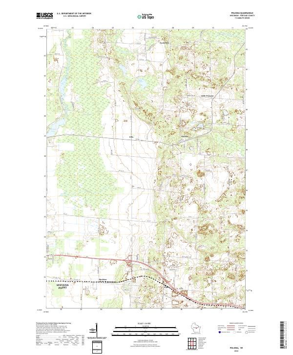 Polonia topographic map thumbnail
