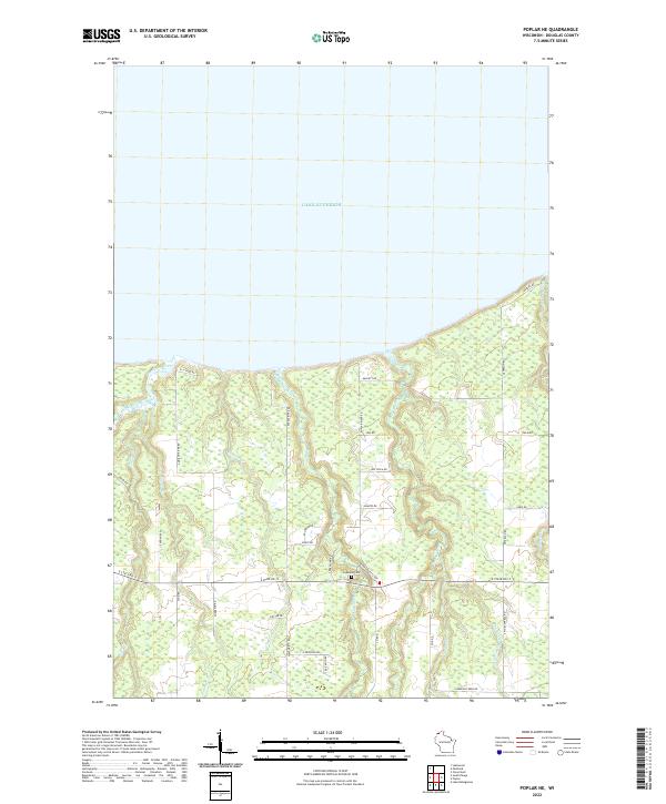 Poplar NE topographic map thumbnail