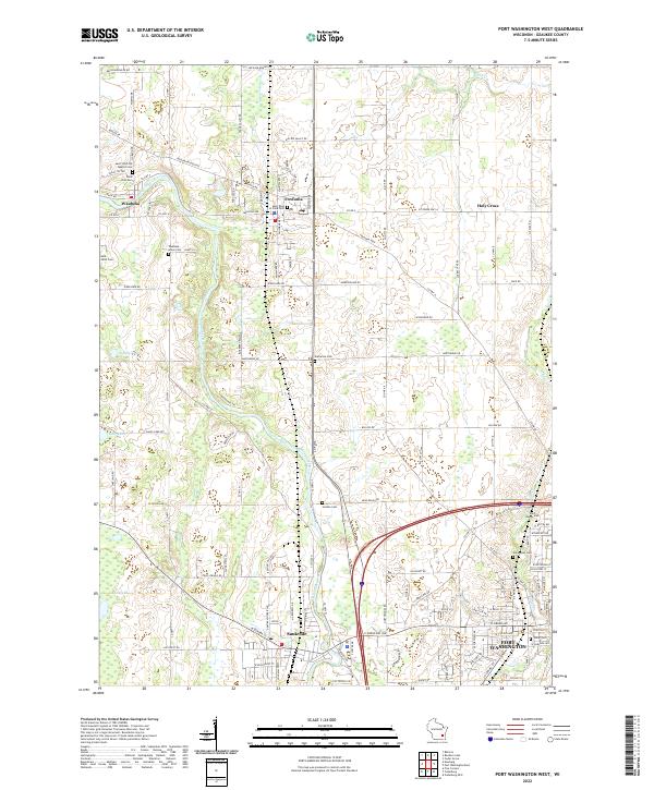 Port Washington West topographic map thumbnail