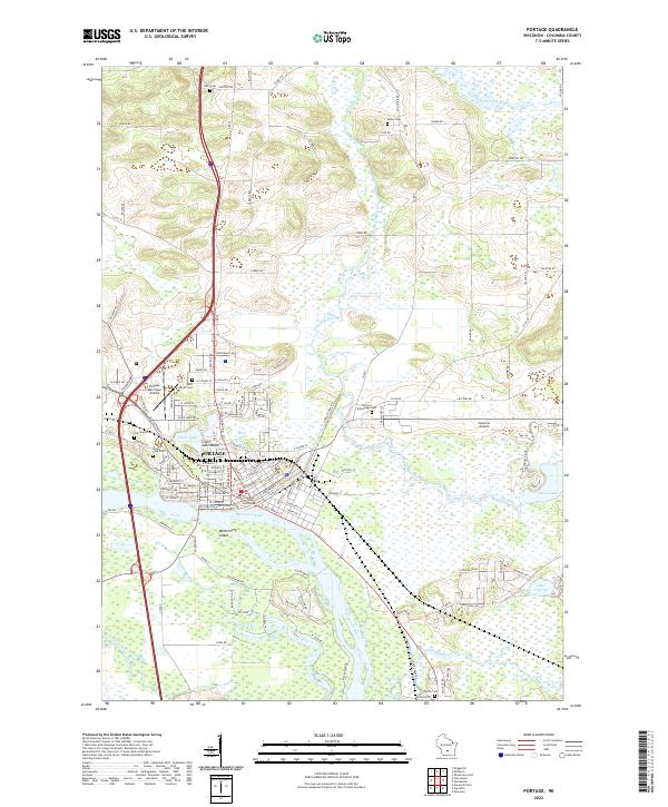 Portage topographic map thumbnail