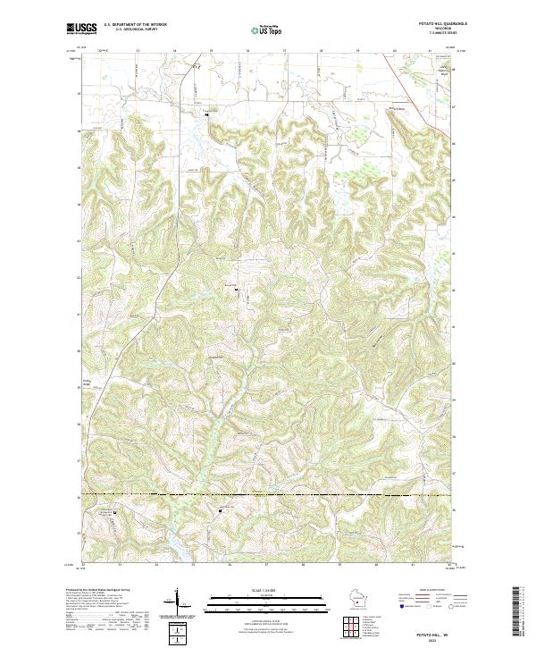 Potato Hill topographic map thumbnail