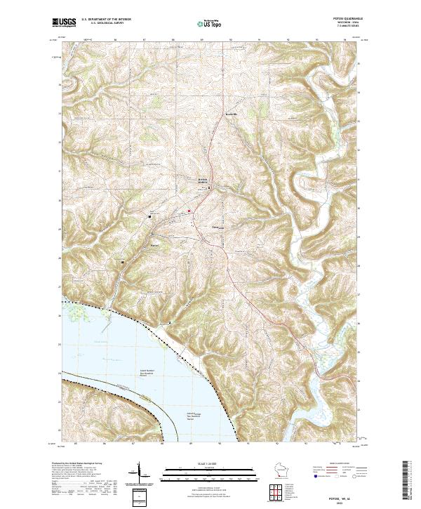 Potosi topographic map thumbnail