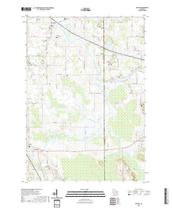 Potter topographic map thumbnail