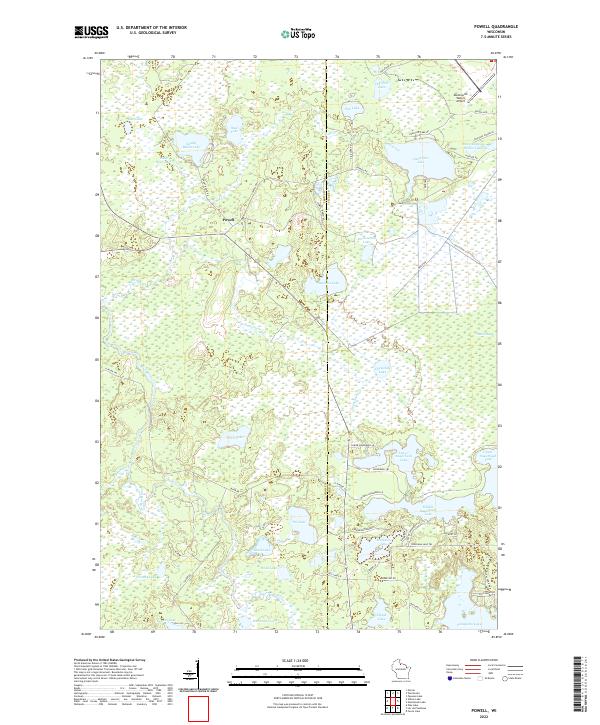 Powell topographic map thumbnail