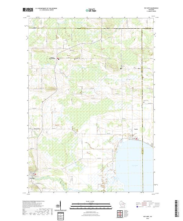 Poy Sippi topographic map thumbnail