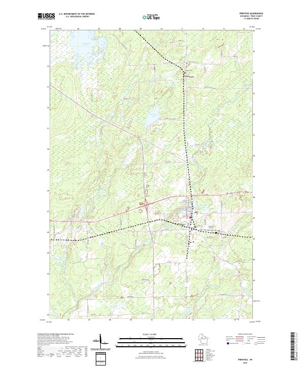 Prentice topographic map thumbnail