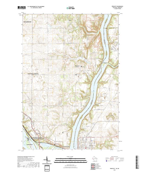Prescott topographic map thumbnail