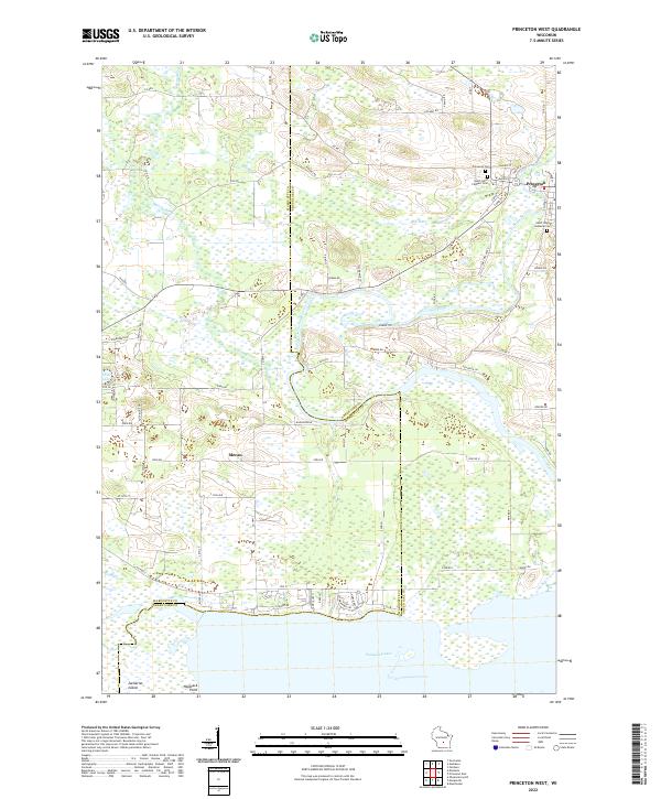 Princeton West topographic map thumbnail