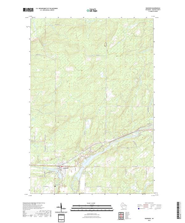 Radisson topographic map thumbnail