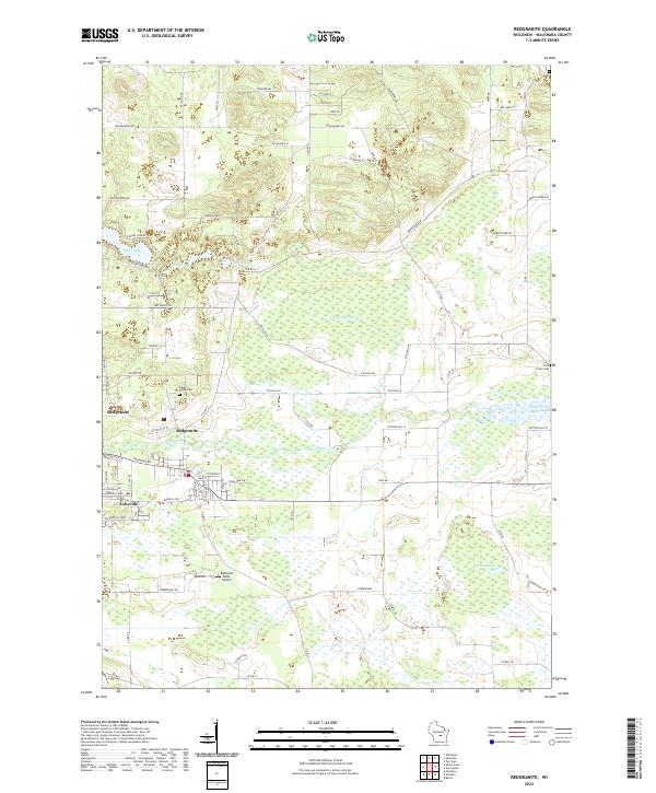 Redgranite topographic map thumbnail