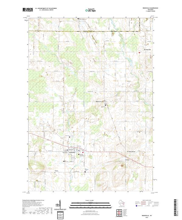 Reedsville topographic map thumbnail