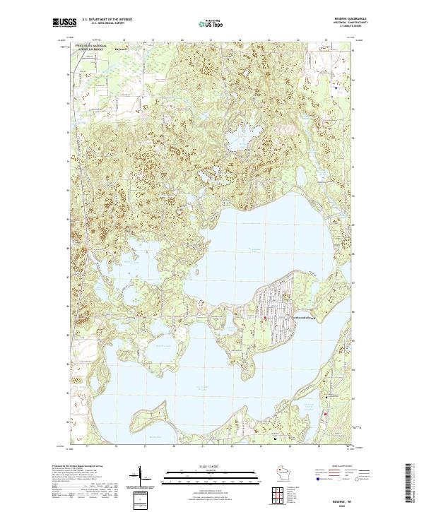 Reserve topographic map thumbnail