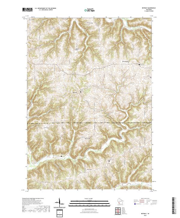 Retreat topographic map thumbnail