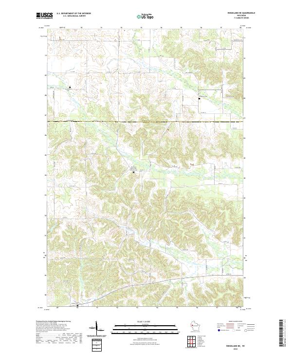 Ridgeland NE topographic map thumbnail