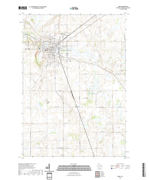 Ripon topographic map thumbnail