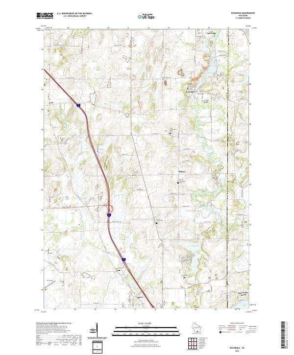 Rockdale topographic map thumbnail