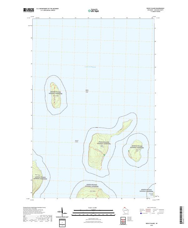 Rocky Island topographic map thumbnail