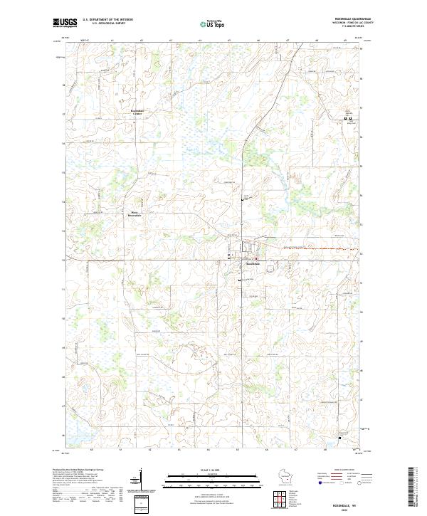 Rosendale topographic map thumbnail