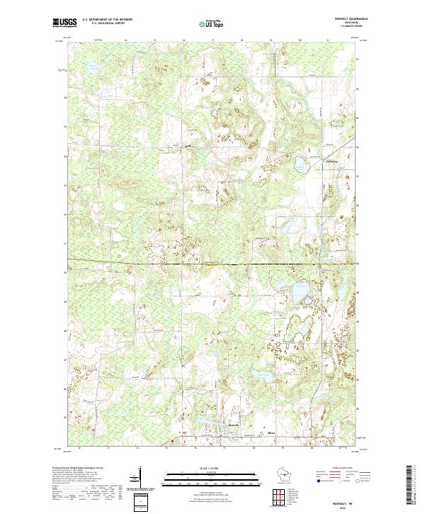 Rosholt topographic map thumbnail