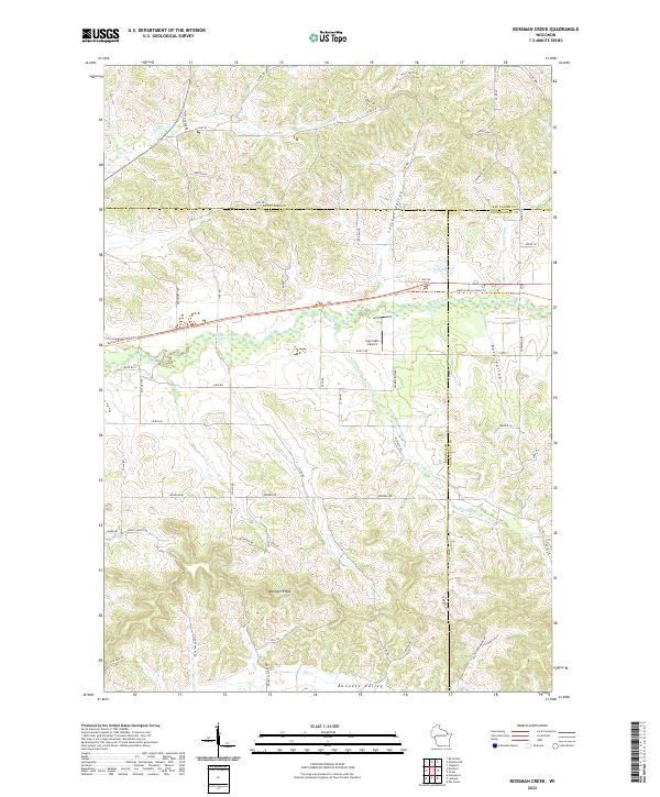 Rossman Creek topographic map thumbnail