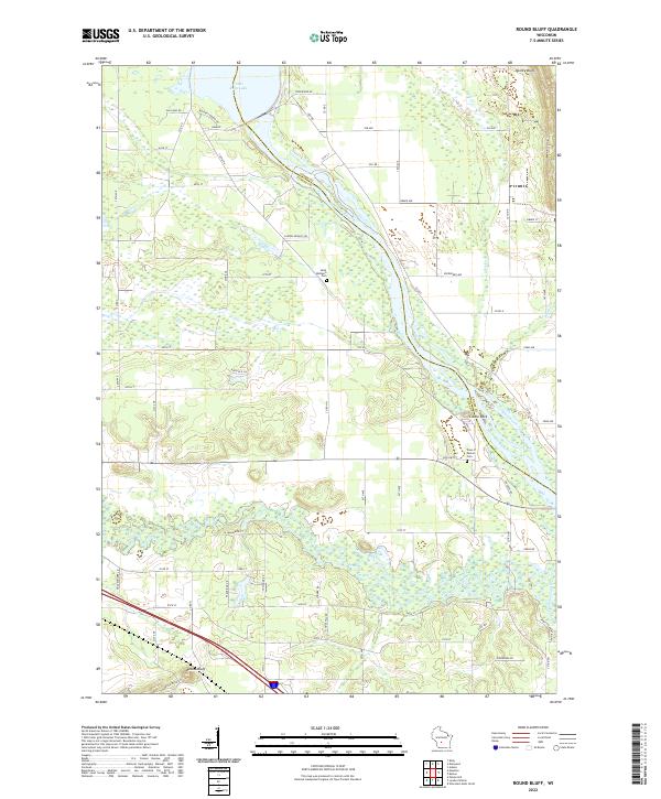 Round Bluff topographic map thumbnail