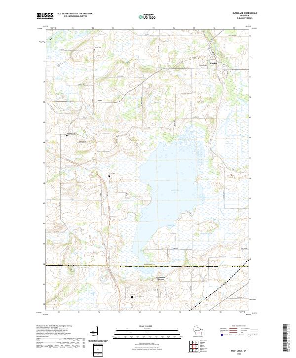 Rush Lake topographic map thumbnail