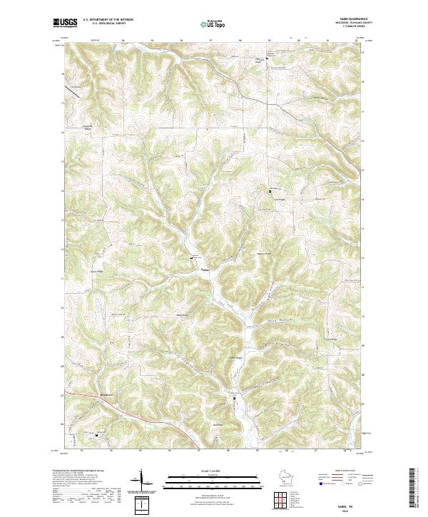 Sabin topographic map thumbnail
