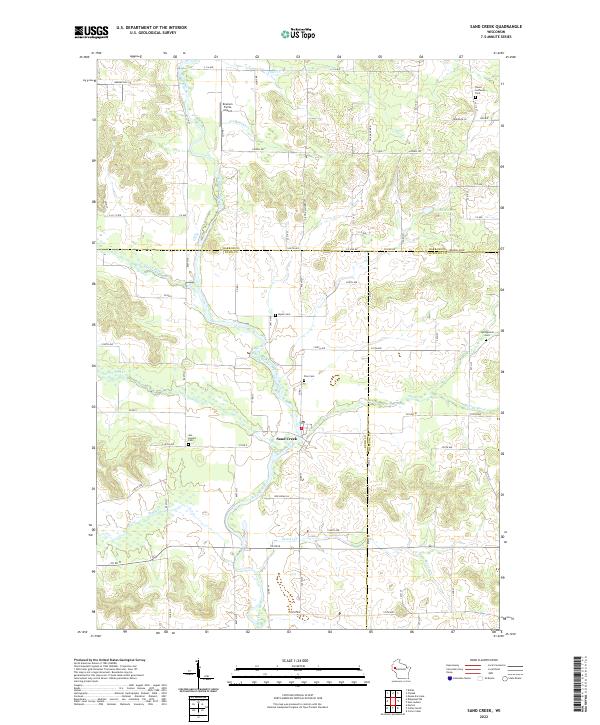 Sand Creek topographic map thumbnail
