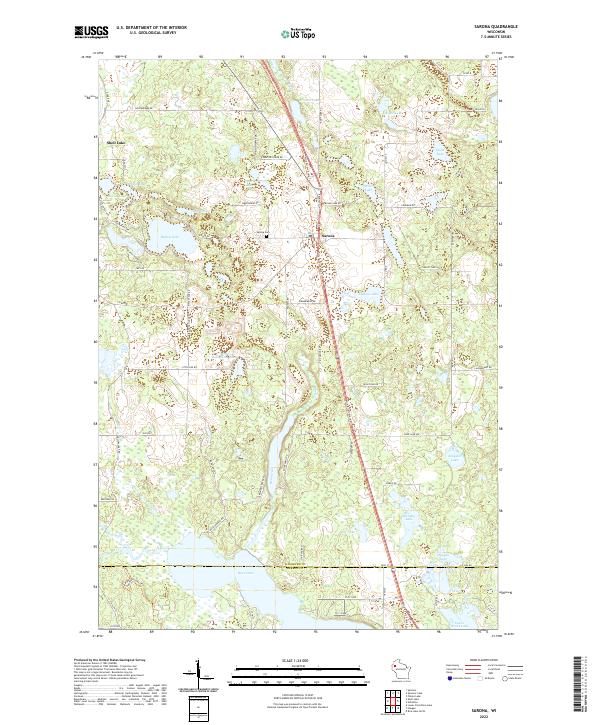 Sarona topographic map thumbnail