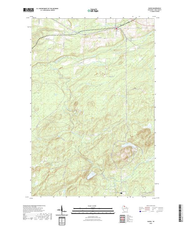 Saxon topographic map thumbnail