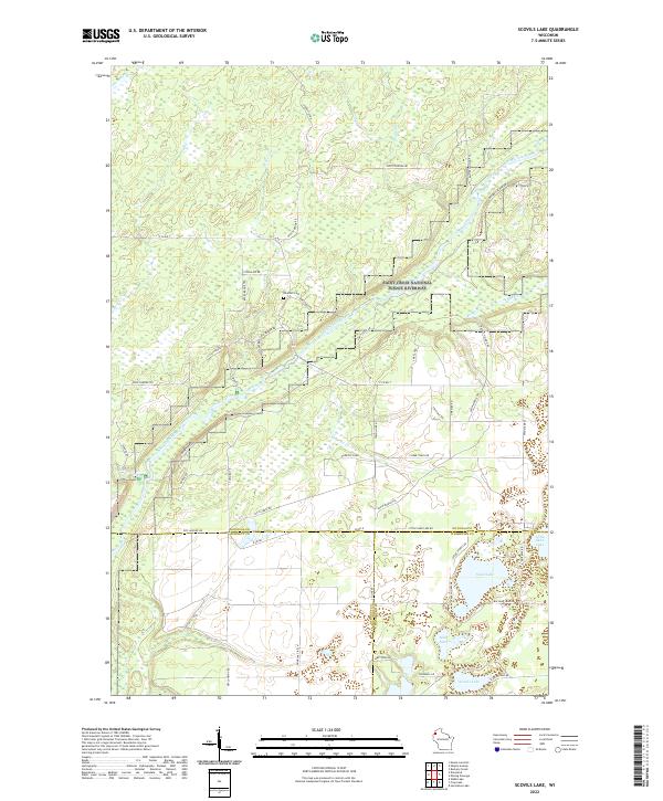 Scovils Lake topographic map thumbnail