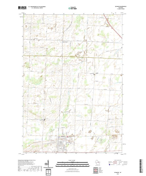 Seymour topographic map thumbnail