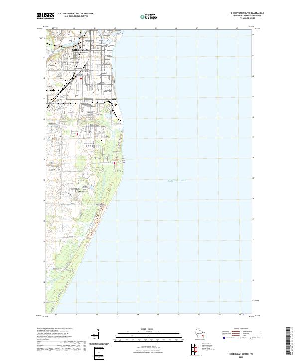 Sheboygan South topographic map thumbnail