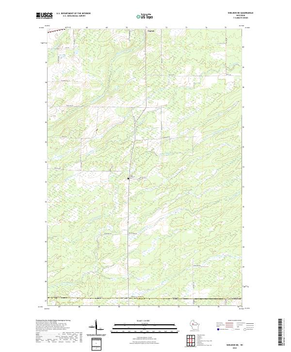 Sheldon NE topographic map thumbnail