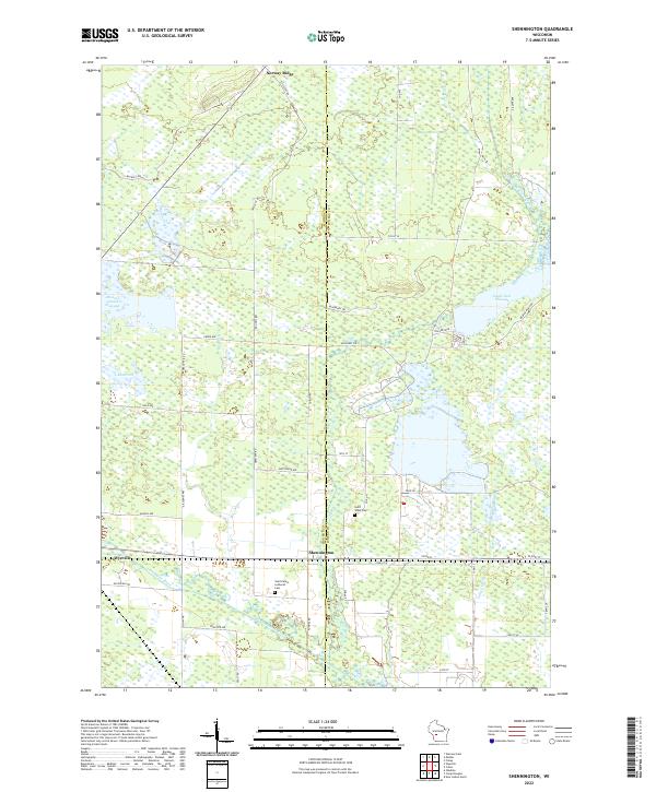 Shennington topographic map thumbnail