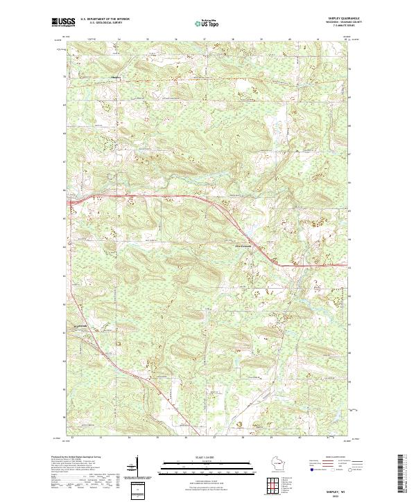 Shepley topographic map thumbnail