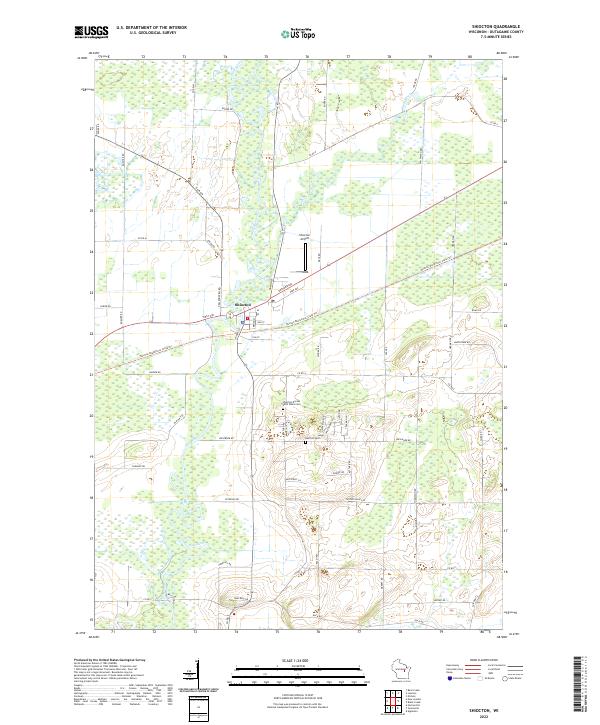 Shiocton topographic map thumbnail