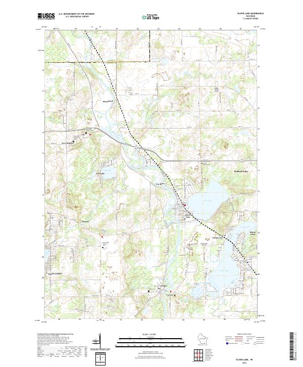 Silver Lake topographic map thumbnail