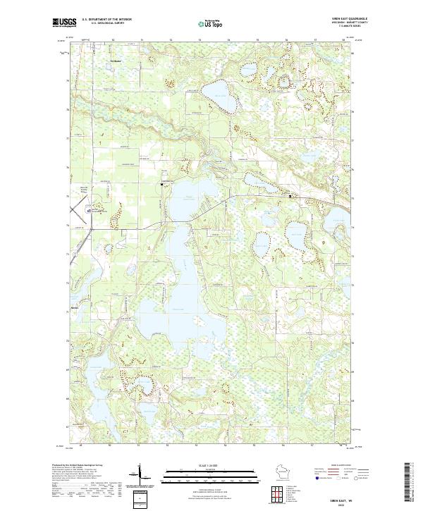 Siren East topographic map thumbnail