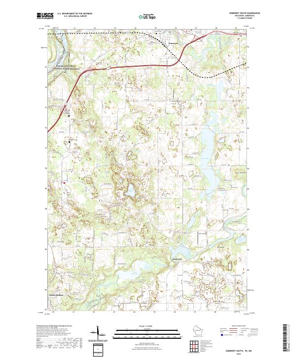 Somerset South topographic map thumbnail
