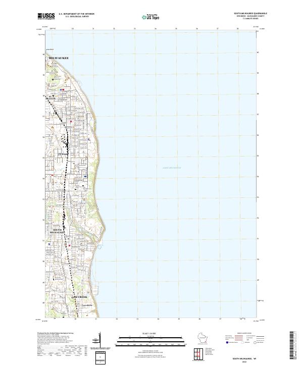 South Milwaukee topographic map thumbnail