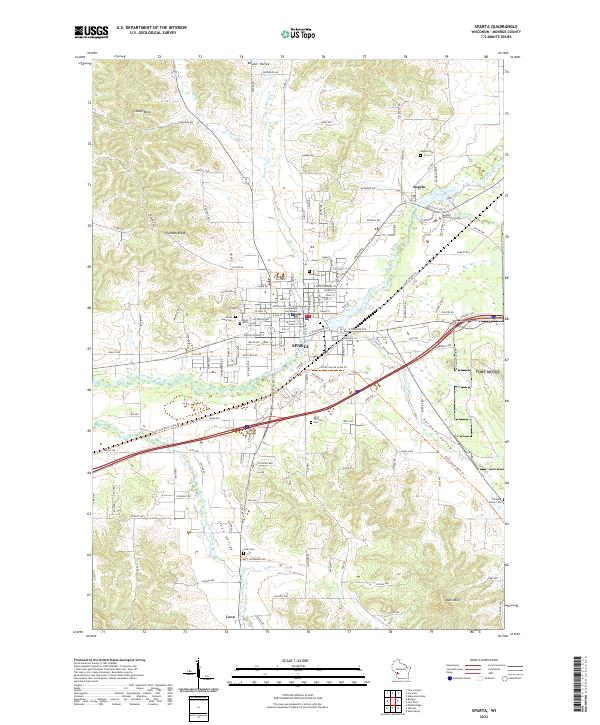 Sparta topographic map thumbnail