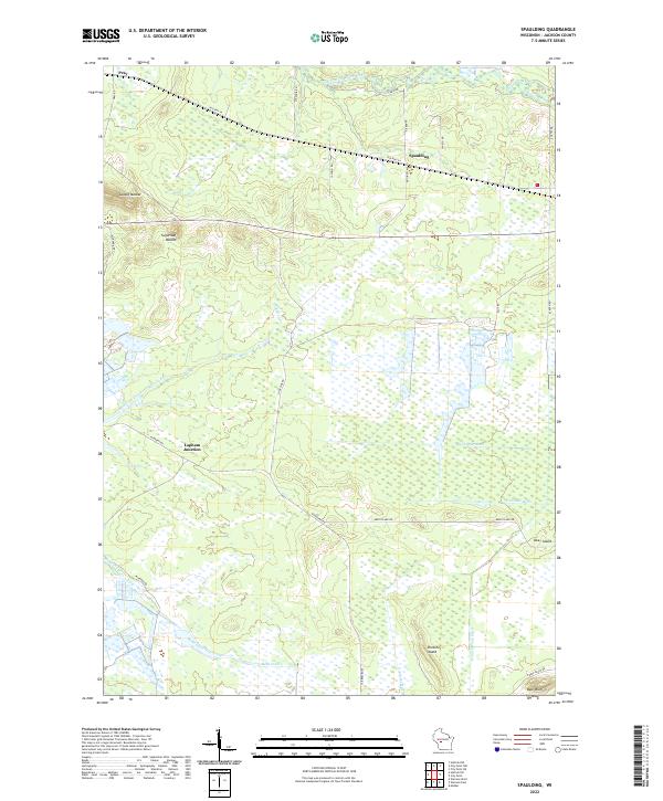 Spaulding topographic map thumbnail