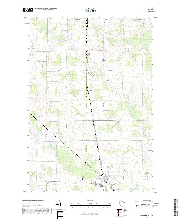 Spencer North topographic map thumbnail