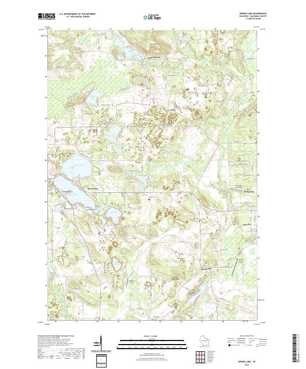 Spring Lake topographic map thumbnail