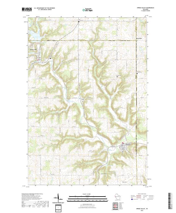 Spring Valley topographic map thumbnail